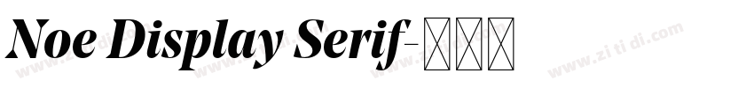 Noe Display Serif字体转换 Noe Display Serif字体转换